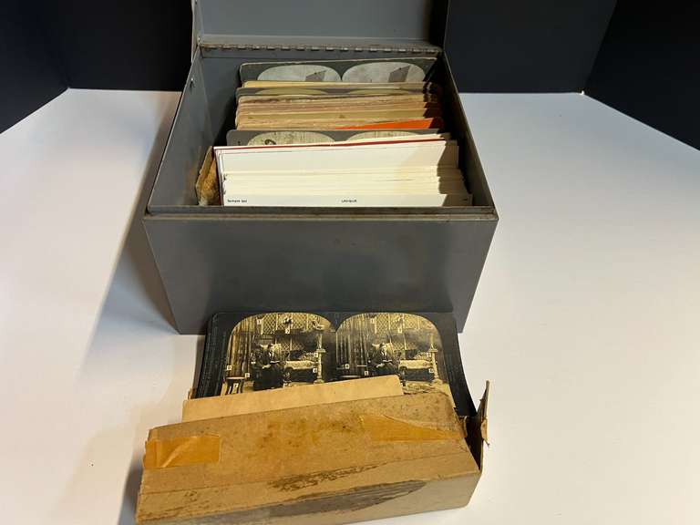 Assortment of Stereoscopic view cards, see pictures for details. image
