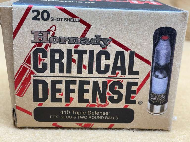 HORNADY CRITICAL DEFENSE 410 TRIPLE THREAT - 2 1/2" - 20 RDS image