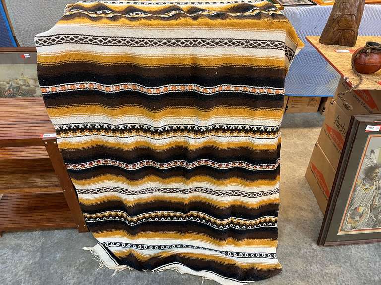 Serape style blanket, see pictures for details. image