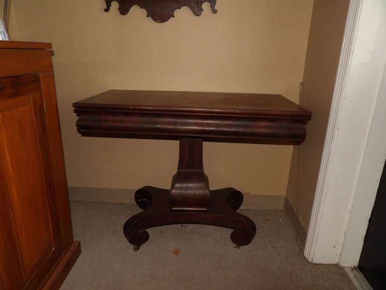 ANTIQUE MAHOGANY TILT TOP TABLE image