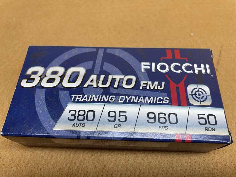 FIOCCHI 380 FMJ TRAINING - 50 RDS image