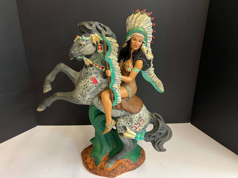 Ceramic Native American sculpture, see pictures for details. image
