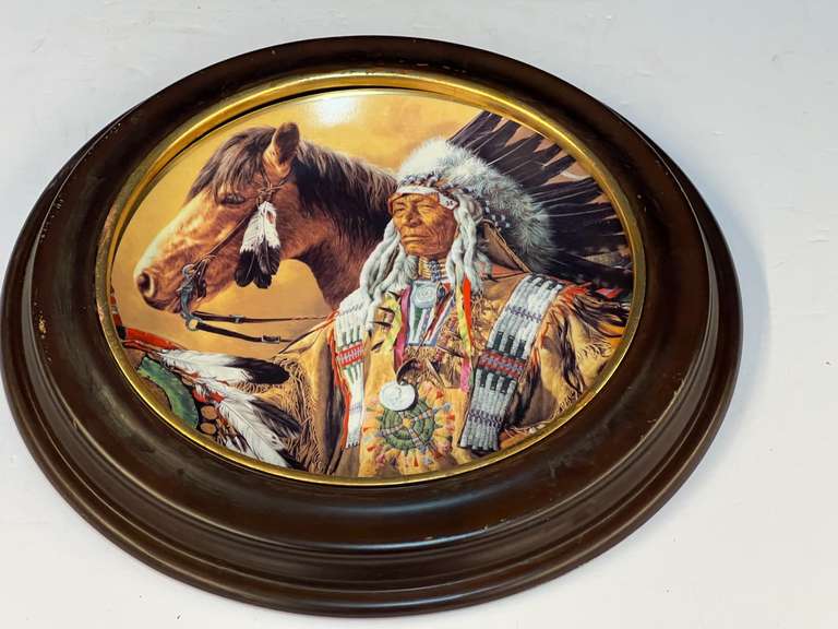 Native American themed collector plate, this piece is numbered, from the American Indian Heritage Foundation Museum, see pictures for details. image