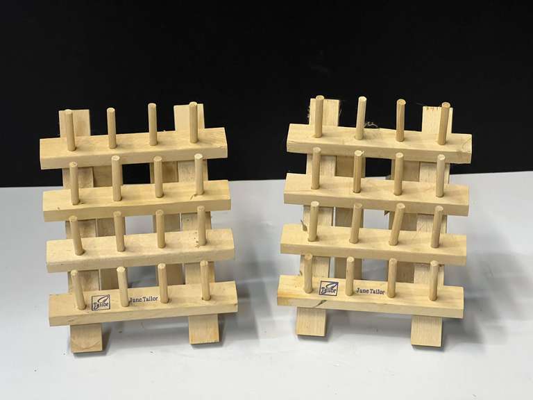 Thread spool stands, set of two, see pictures for details. image
