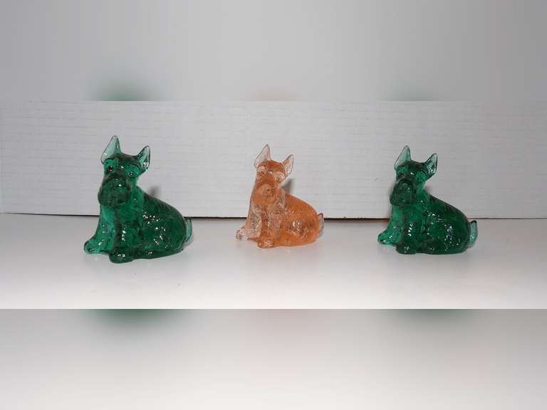 THREE VINTAGE BOYS, SCOTTIE DOGS ONE UV REACTIVE image