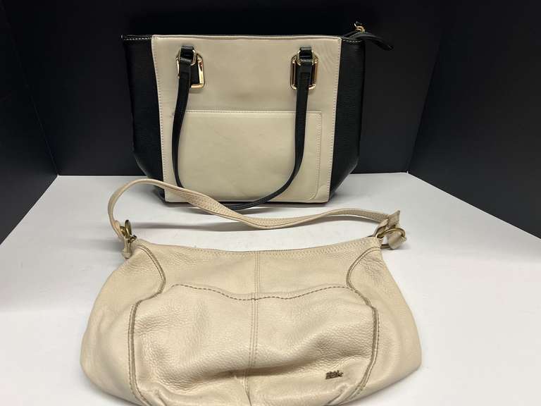 Ladies handbags, two pieces, labeled “The Sak”, and “Nine West”, see pictures for detail details. image