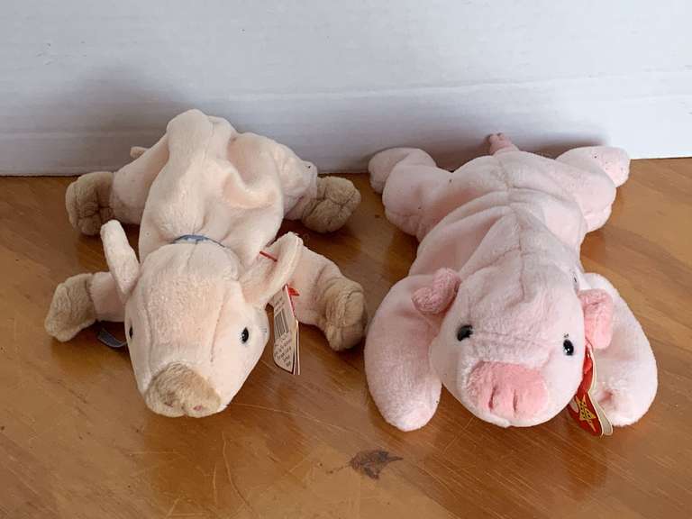 2 TY BEANIES (1999 KNUCKLES, 1993 SQUEALER) image