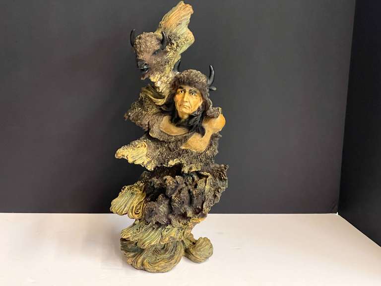 Native American sculpture, see pictures for details. image