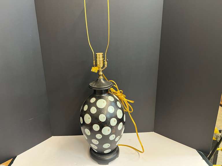 Unique vintage ceramic lamp, see pictures for details. image