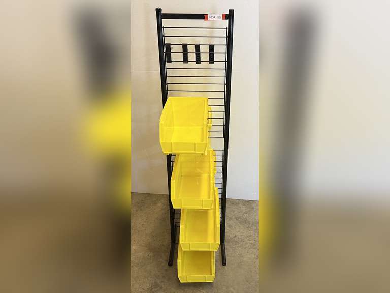 Bin rack system for storage, see pictures for details. image