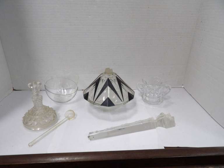 MIXED GLASS ITEMS, PAPER WEIGHT, AND MORE image