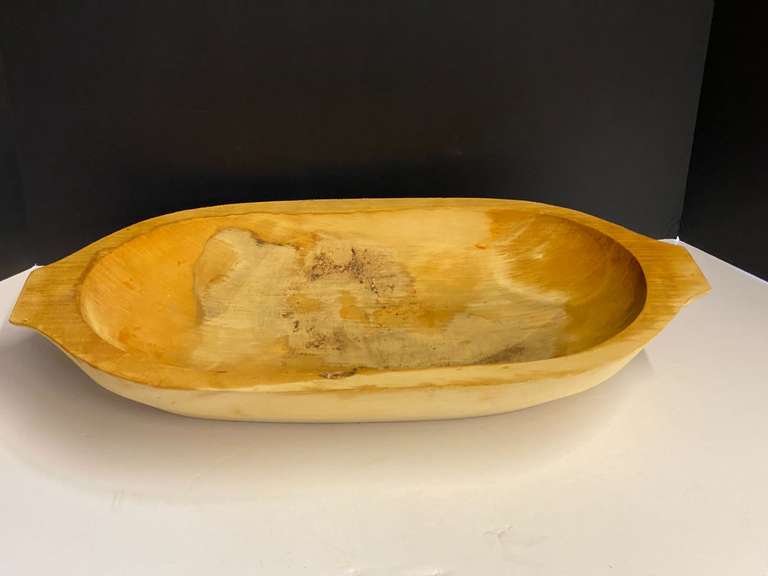 Wooden dough bowl, see pictures for details. image