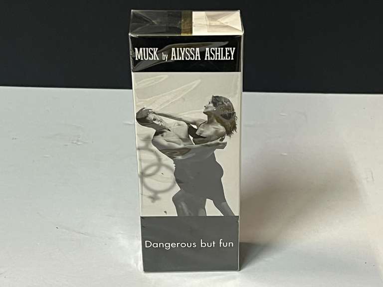 Musk by Alyssa Ashley eau de toilette fragrance, still in sealed package, see pictures for details. image