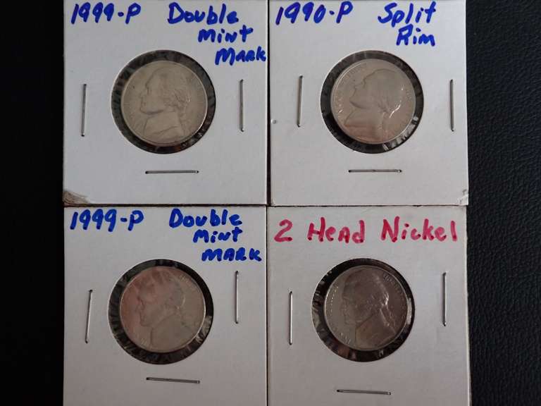 (4) ERROR NICKELS - SEE ALL PHOTOS image