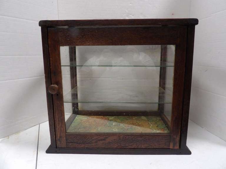 ANTIQUE GLASS DISPLAY CASE image