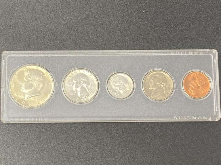 1964 Whitman coin set, believed to be uncirculated, comes in protective case, see pictures for details. image