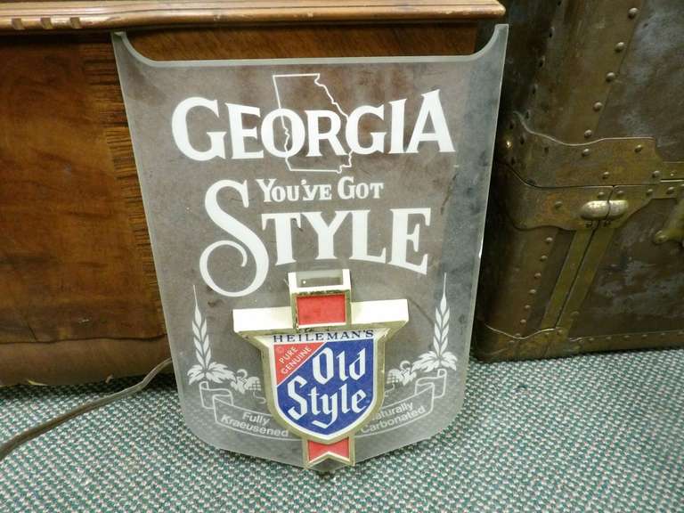 GEORGIA, YOU GOT STYLE OLD STYLE BAR ADVERTISING LIGHT image