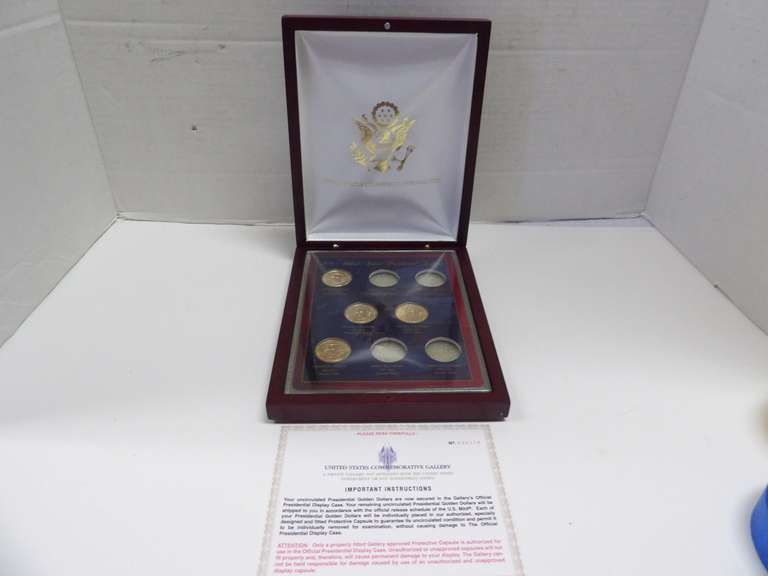 2010 UNITED STATES COMMEMORATIVE GALLERY UNCIRCULATED PRESIDENTIAL GOLDEN DOLLAR COLLECTION image