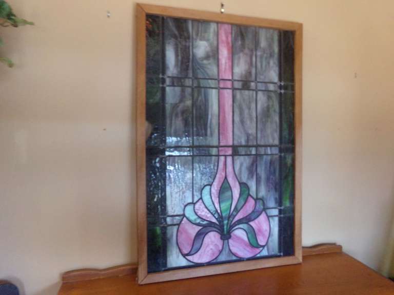 ANTIQUE STAINED GLASS WINDOW image