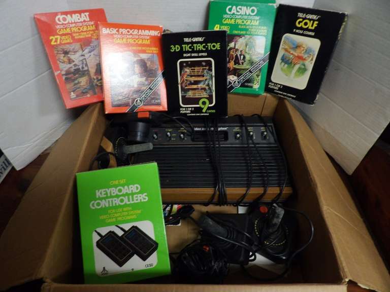 VINTAGE ATARI GAMES GAME SYSTEM VIDEO COMPUTER SYSTEM image