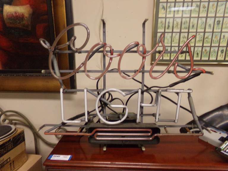 COORS LIGHT NEON BROKE NEEDS REPAIR image