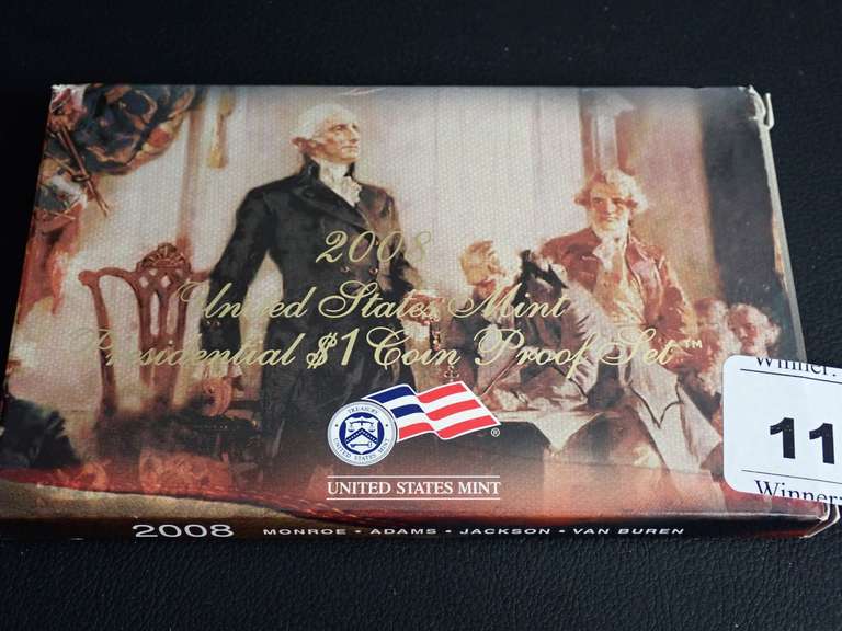2008 UNITED STATES MINT PRESIDENTIAL $1 COIN PROOF SET image