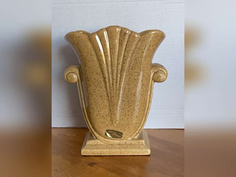 VINTAGE HAEGER VASE 9 1/2" TALL X 8" WIDE image