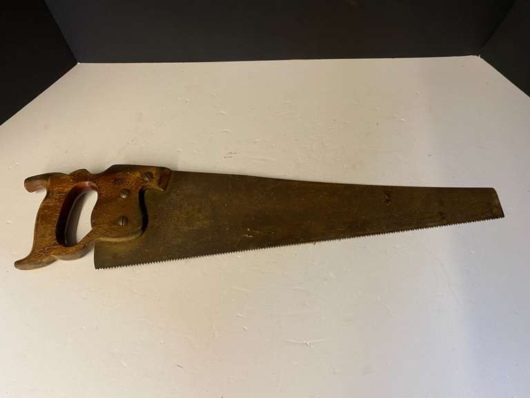 Vintage hand saw, see pictures for details. image