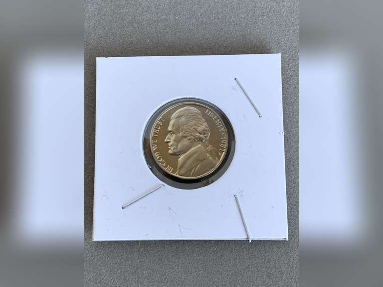 CAMEO PROOF JEFFERSON NICKEL 1981S- CHECKOUT image