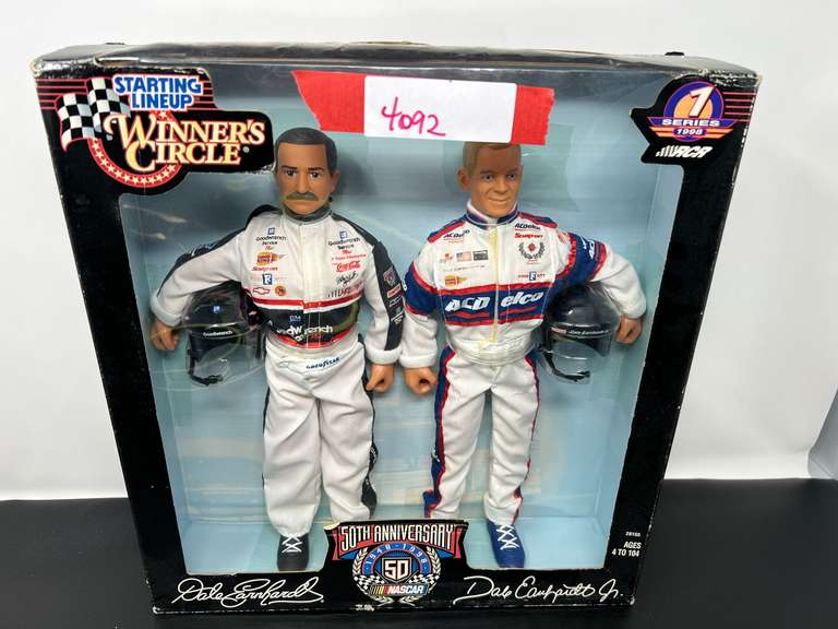 Winner Circle starting lineup dolls, Dale Earnhardt/Dale Earnhardt Junior, comes in original box, see pictures for details. image