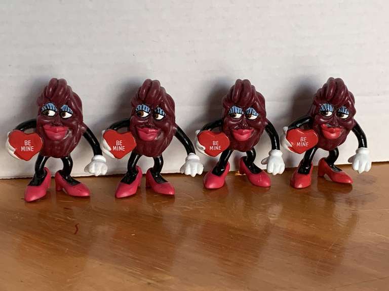1988 CALIFORNIA RAISIN VALENTINE - 4 "BE MINE" image