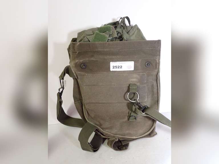 US Military NBC M17A1 Gas Mask with Accessories and Bag image