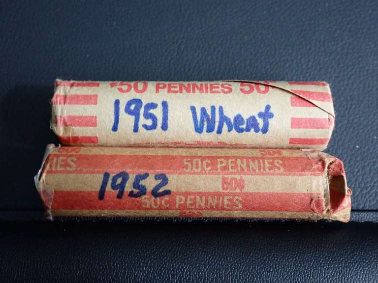 1951 & 1952 WHEAT PENNIES image