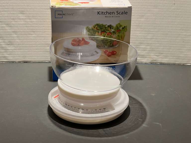DR… Mainstays kitchen scale, comes in original box, see pictures for details. image