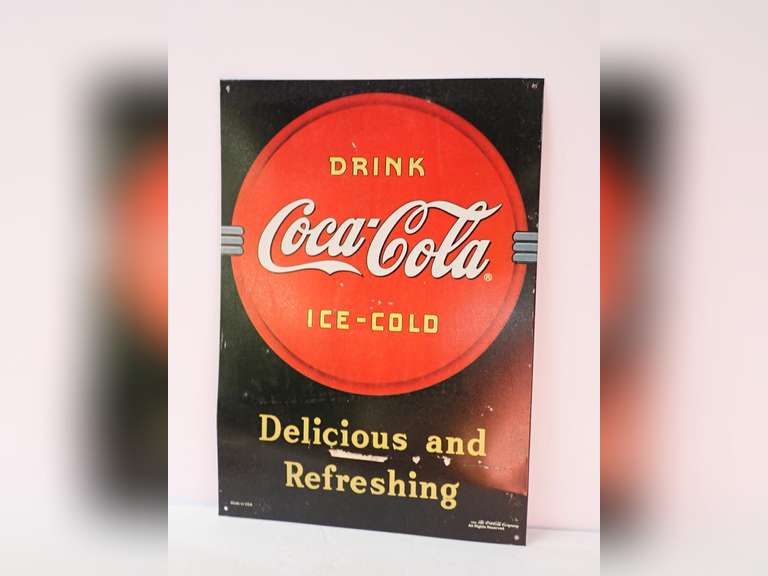 Coca-Cola Metal Sign, 1990 image