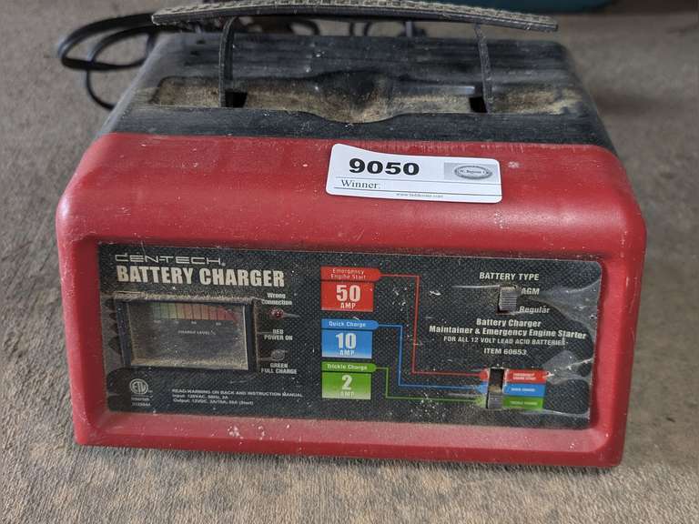 CEN-TECH 50/10/2 AMP BATTERY CHARGER image