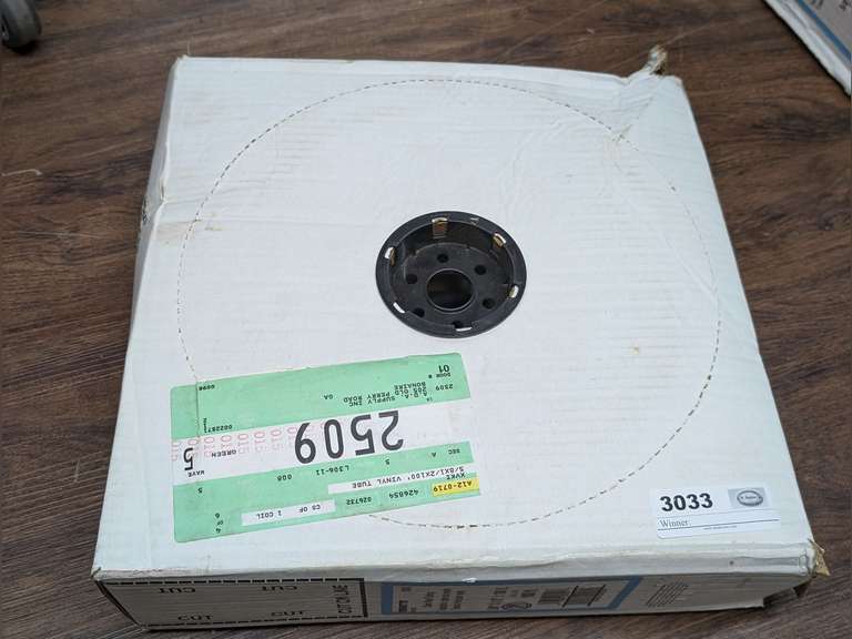 5/8-IN OUTSIDE DIAMETER X 1/2-IN INSIDE DIAMETER X 100-FT OF WATTS BRAND CLEAR VINYL TUBING IN ORIGINAL BOX image