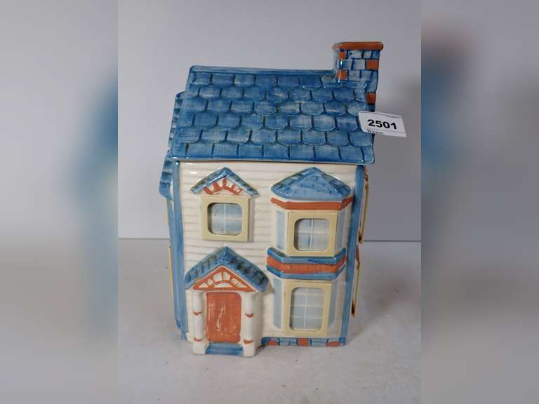 Ceramic House Cookie Jar, International 21 Inc image