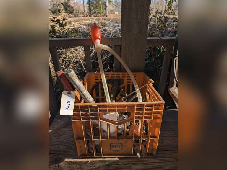 PET CRATE FILLED WITH TOOLS AND MORE image