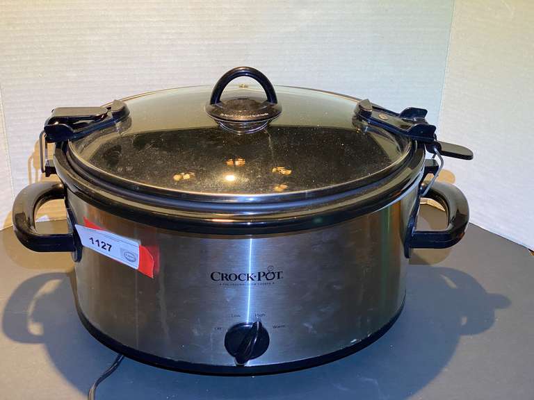 DR… Crockpot with removable crock, powers up, see pictures for details. image