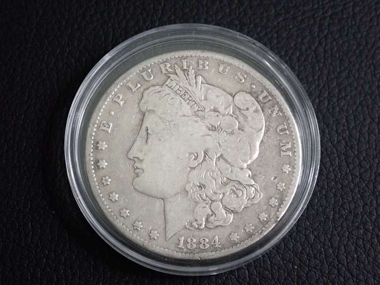 1884-S MORGAN SILVER DOLLAR COIN image