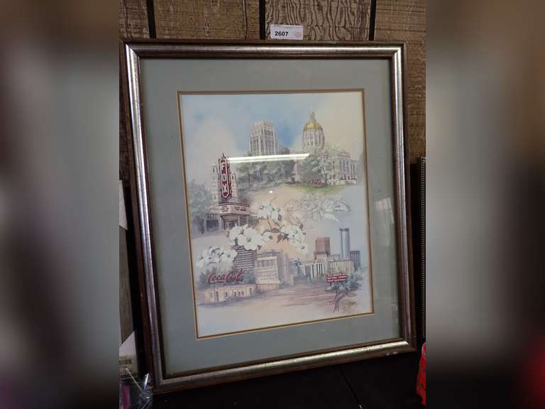 Inni Amoller Signed Print: Atlanta Landmarks image