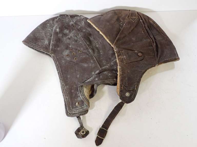 Vintage Leather Flying Helmets image