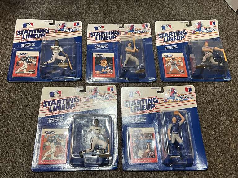 Starting lineup baseball action figures, still in unopened packages, set of five, see pictures for details. image