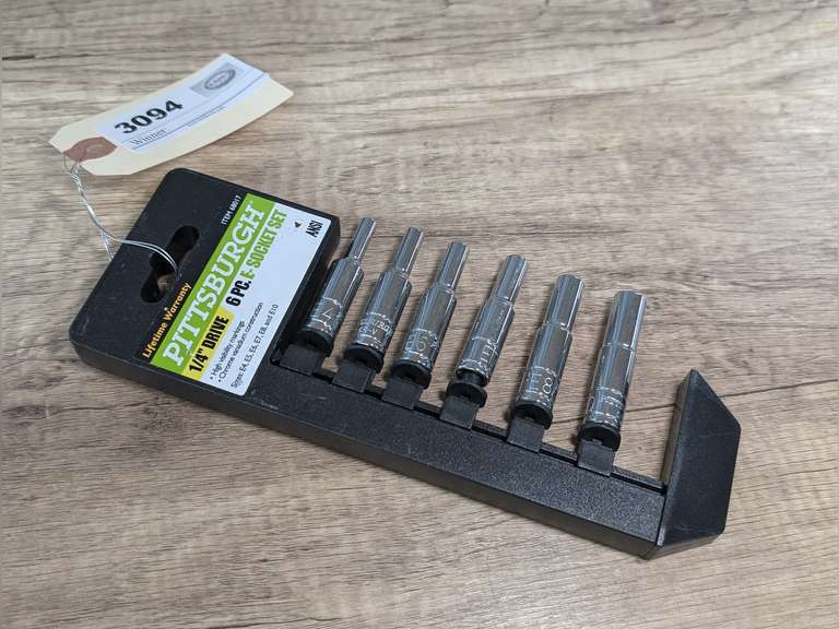 PITTSBURGH 6 PIECE 1/4-INCH DRIVE E-SOCKET SET image
