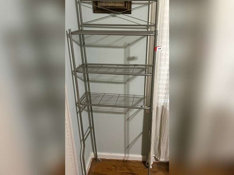 BR1…Metal over the toilet shelving unit, see pictures for details. image
