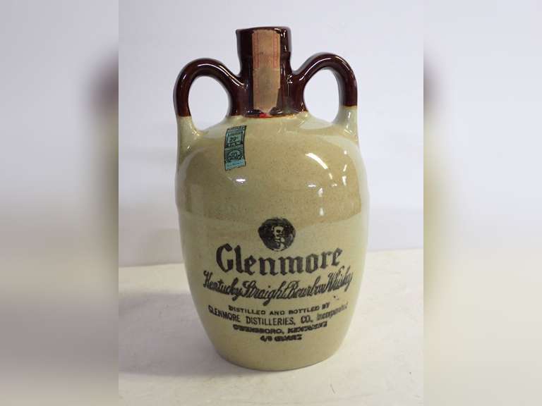 Glenmore Kentucky Straight Bourbon Whiskey Liquor Jug with Georgia Tax Stamp image