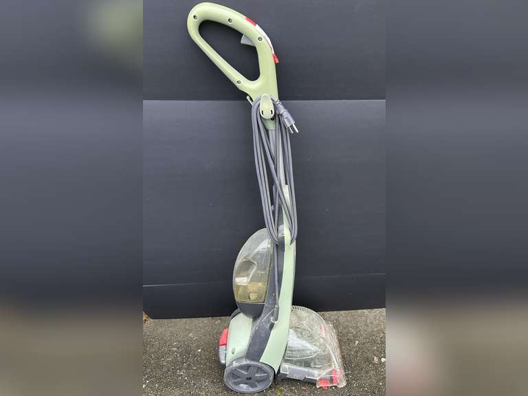 Garage… Bissell quick steamer carpet cleaner, powers up, see pictures for details. image