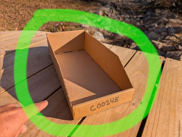 PLEASE LEAVE CARDBOARD PARTS BINS BEHIND! image