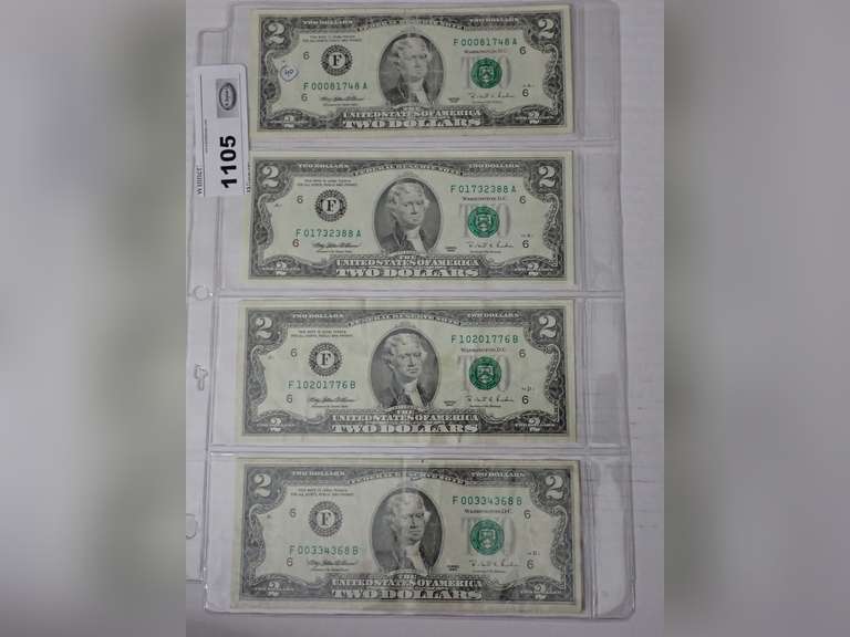 (4) SERIES 1995 $2 BANK NOTES image